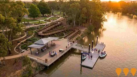AI impression: Albury Riverside Precinct, Communities, Precincts & Urban Renewal