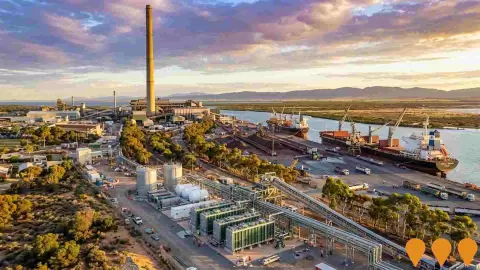 AI impression: Green Iron SA Port Pirie Hub, Manufacturing