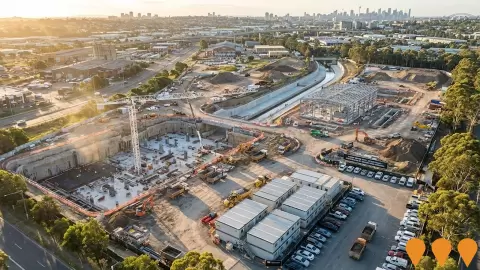 AI impression: Sydney Metro West - Clyde Stabling and Maintenance Facility, Transport & Logistics