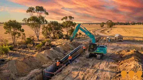 AI impression: Katanning to Kojonup Pipeline Replacement, Agriculture & Rural Development