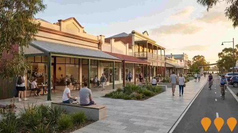AI impression: Future Tocumwal - Town Centre Transformation, Precincts & Urban Renewal