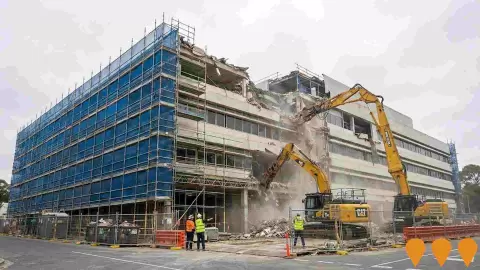 AI impression: Parkville Materials Handling Building (RMH Parkville) - Decommissioning and Demolition, Health & Medical