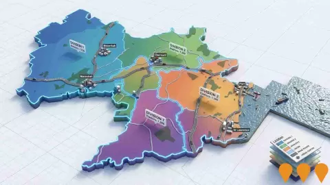 AI impression: Isaac Regional Local Government Infrastructure Plan, Communities, Precincts & Urban Renewal