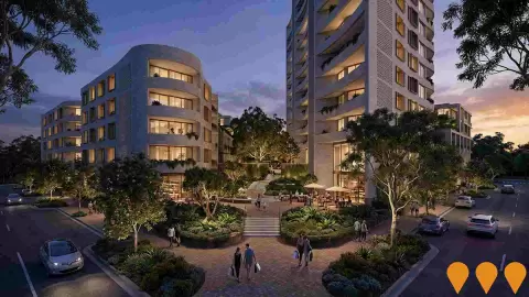 AI impression: Norwest Quarter, Communities, Precincts & Urban Renewal