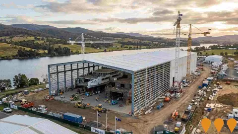 AI impression: Incat Boyer Ferry Manufacturing Facility, Manufacturing