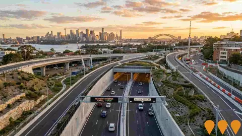 AI impression: Western Harbour Tunnel and Warringah Freeway Upgrade, Transport & Logistics