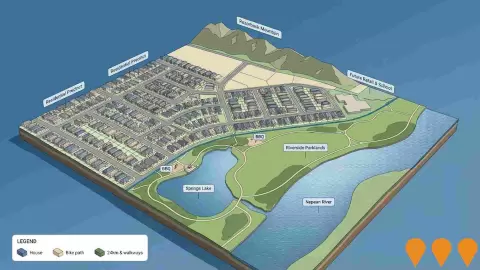 AI impression: Spring Farm Riverside, Communities, Precincts & Urban Renewal