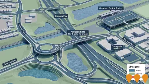 AI impression: Armadale Road to North Lake Road Bridge, Transport & Logistics