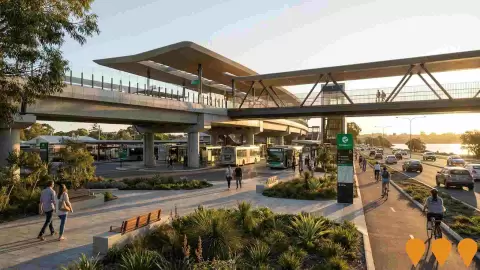 AI impression: METRONET Canning Bridge Bus Interchange Upgrade, Transport & Logistics