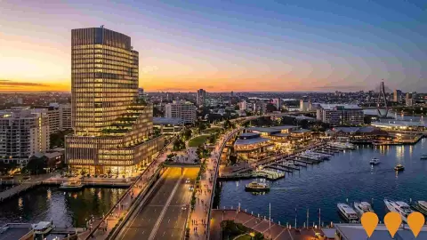 AI impression: Cockle Bay Park (Cockle Bay Wharf Redevelopment), Communities, Precincts & Urban Renewal