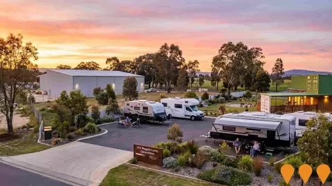 AI impression: DA0242/2024 Proposed Caravan Park, 313 Magpie Lane, Galambine, Tourism