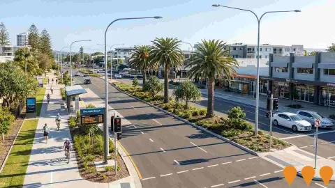 AI impression: Gold Coast Highway Enhancement, Transport & Logistics