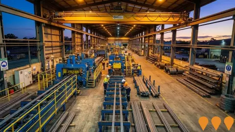 AI impression: Collie Steel Mill, Manufacturing