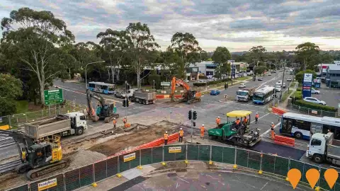 AI impression: Pennant Hills Road and North Rocks Road Upgrade, Transport & Logistics