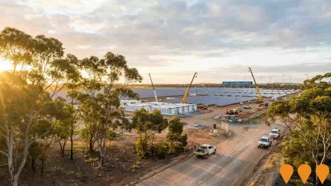 AI impression: Narrogin East Wind, Solar & BESS Project, Energy