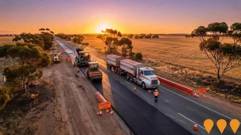 AI impression: Eyre Peninsula Network Road Upgrades, Transport & Logistics