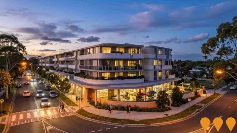 AI impression: Glenmore Village, Retail