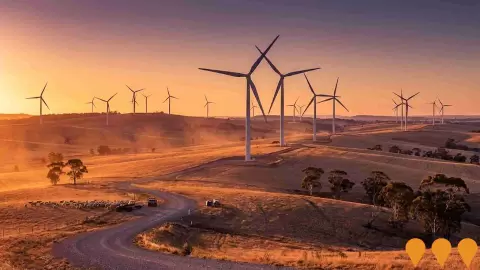 AI impression: North Williams Wind Farm, Energy