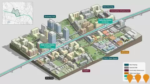 AI impression: Bella Vista and Kellyville TOD Accelerated Precincts, Communities, Precincts & Urban Renewal