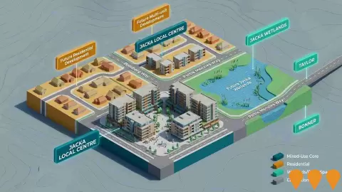 AI impression: Jacka Local Centre, Communities, Precincts & Urban Renewal