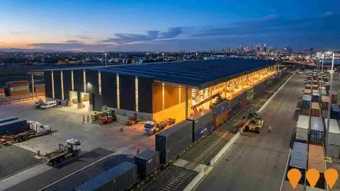 AI impression: Somerton Intermodal Terminal (Melbourne Intermodal Terminal), Transport & Logistics