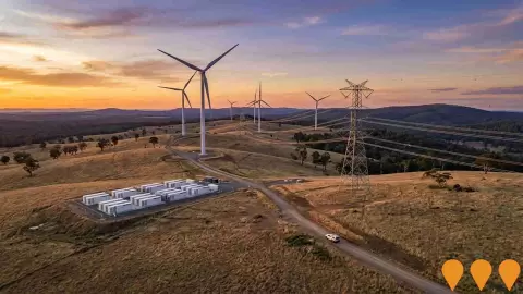 AI impression: Mount Lambie Wind Farm, Energy
