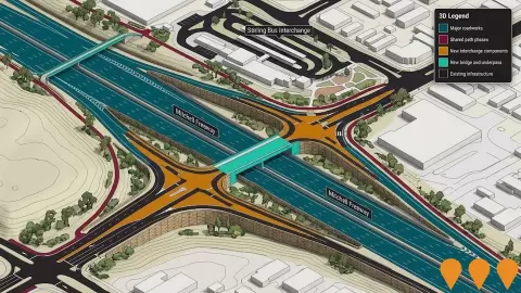 AI impression: Stephenson Avenue Extension, Transport & Logistics