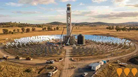 AI impression: Muswellbrook Thermal Storage Facility, Energy