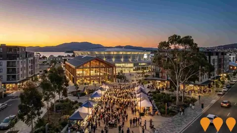 AI impression: Royal Hobart Showgrounds Redevelopment (Wilkinsons Point Precinct), Communities, Precincts & Urban Renewal
