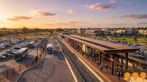 AI impression: Ellenbrook Railway Station, Transport & Logistics