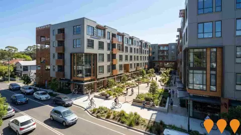 AI impression: Mixed-use development with in-fill affordable housing - Cecil Avenue and Roger Avenue, Castle Hill, Communities, Precincts & Urban Renewal