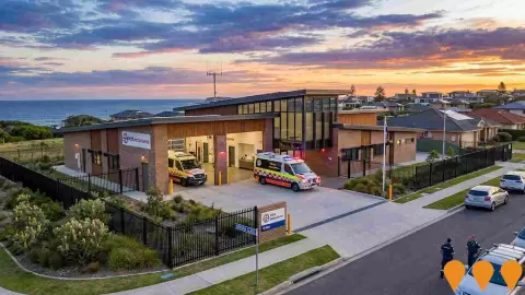 AI impression: Caves Beach Ambulance Station, Health & Medical