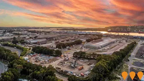 AI impression: Newcastle Port Logistics Hub, Business Parks & Technology Hubs