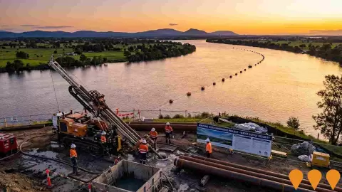 AI impression: Manning River Underbore - New Water Supply Pipeline to Wingham, Environmental & Disaster Management