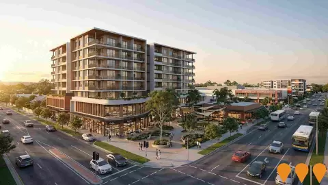 AI impression: Stafford Central Mixed-Use Development, Precincts & Urban Renewal