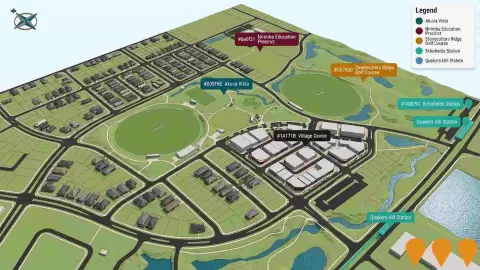 AI impression: Akuna Vista (Nirimba Fields), Communities, Precincts & Urban Renewal