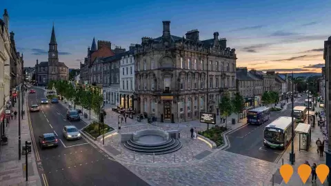 AI impression: Stirling City Centre Infrastructure Package, Transport & Logistics