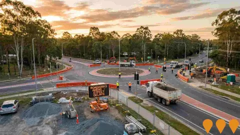 AI impression: Seventeen Mile Rocks Road Infrastructure Upgrade, Transport & Logistics