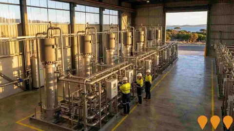 AI impression: H2TAS Renewable Hydrogen and Ammonia Facility, Energy