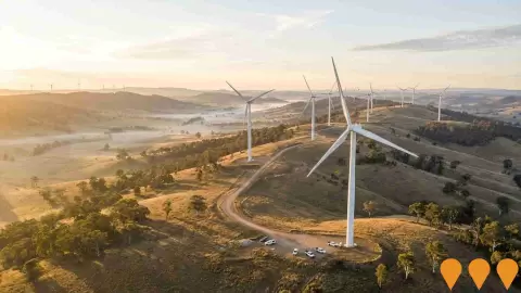 AI impression: Saddletop Wind Farm, Energy