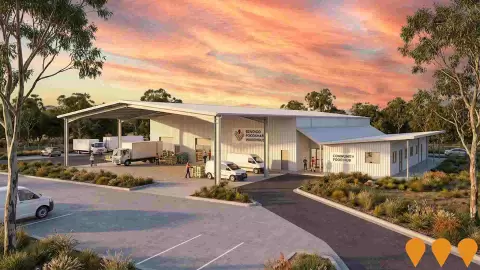 AI impression: Bendigo Foodshare Warehouse, Agriculture & Rural Development