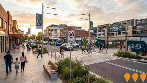 AI impression: Connecting Granville Centres, Communities, Precincts & Urban Renewal