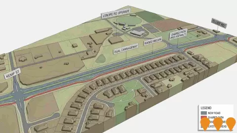 AI impression: Hocking Lenore Road Dual Carriageway Upgrade, Transport & Logistics