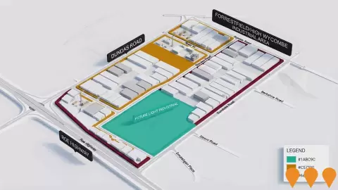 AI impression: Forrestfield/High Wycombe Industrial Area, Transport & Logistics