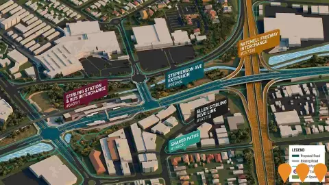 AI impression: Stephenson Avenue Extension, Transport & Logistics