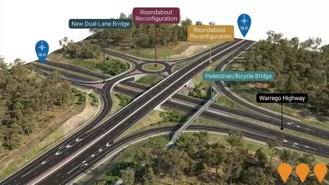 AI impression: Warrego Highway - Mount Crosby Road Interchange Upgrade, Transport & Logistics