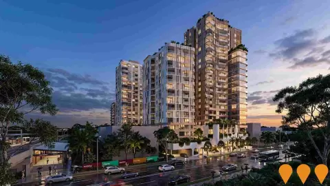AI impression: Indooroopilly Mixed-Use BTR Development, Communities