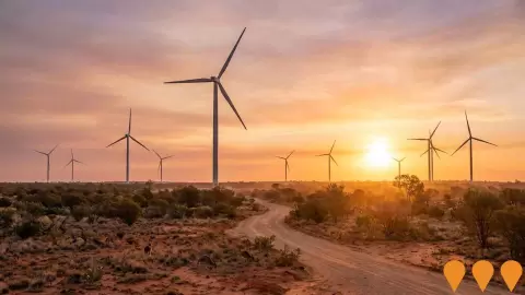 AI impression: Theodore Wind Farm, Energy