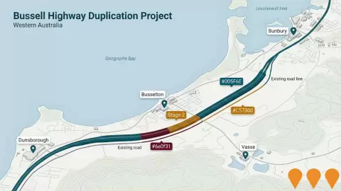 AI impression: Bussell Highway Duplication, Transport & Logistics