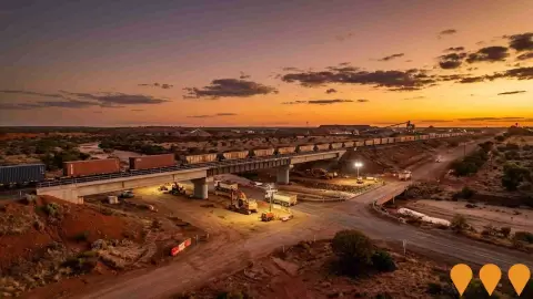 AI impression: Kalgoorlie Rail Realignment, Transport & Logistics